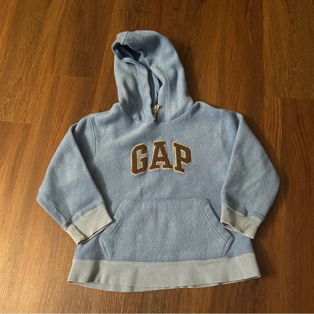 Gap Baby Blue Y2K Hoodie Pullover Youth 4-5 XS